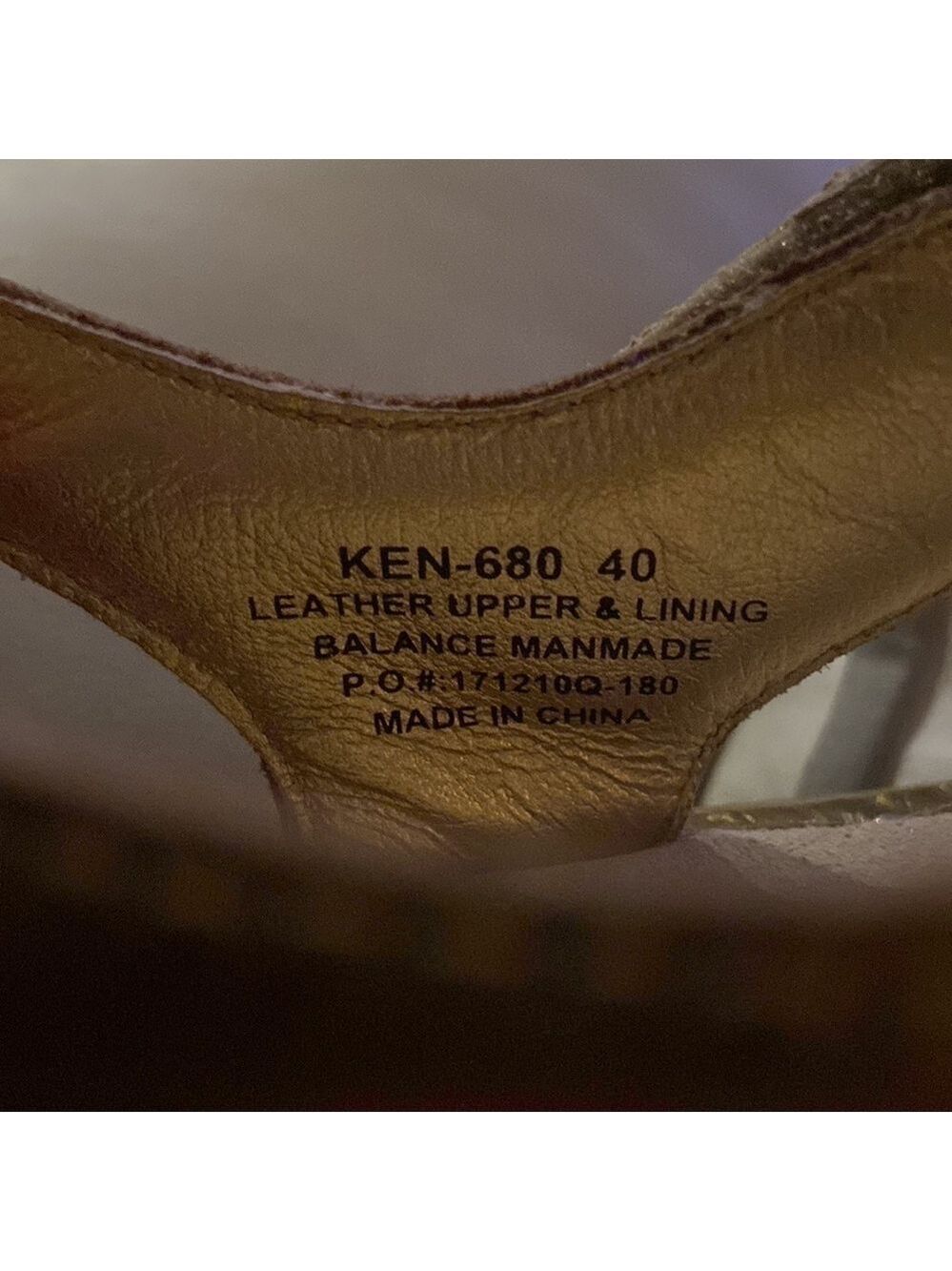ALEGRIA - By Pg Lite Ken-680 T Strap Comfort Sandals Gold 9 ½ (40) - Picture 7 of 7